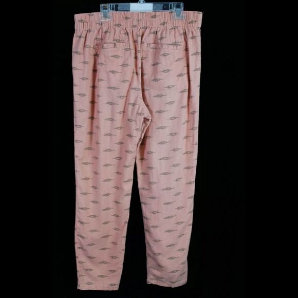 Free People Shimmering Aztec linen pants sz small - Picture 3 of 8